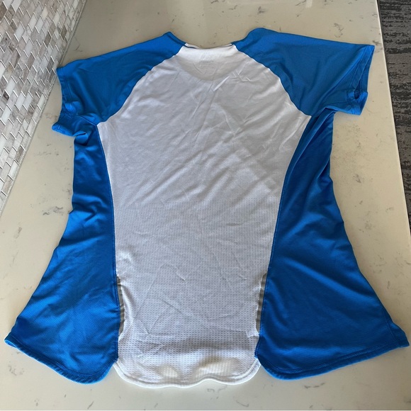 The North Face Women’s Striped Blue Performance Tee Size L - Picture 3 of 13